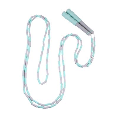BESPORTBLE Fitness Jumping Rope Jute Bead Rope Handle Adjustable for Boys and Girls Adults Sports Training