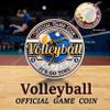 Armor Coin & Emblem - Volleyball Challenge Coin - Value & Integrity - Game -Memorabilia - Encouragement Gift Ideas - Recognition for Volleyball Player Coach Official (with Tin Box) view 4