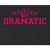 Medium Black Women A Little Bit Dramatic Cropped Hooded Sweatshirt view 3