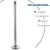 BESPORTBLE 1pc Weight Loading Dumbbell Bar Weight-bearing Bar for Grip and Arm Strength Training Easy to Install Resistant Fitness Equipment Solid Rod view 3