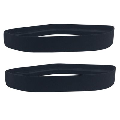 2Pcs Elastic Sports Headbands for Yoga and Running Non-Slip Sweat Absorbent Sweatbands for Fitness Exercises Black Fits All