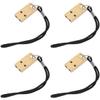 BESPORTBLE 4pcs Mini Brass Hanging Decor Whistle Brass Pendant for Referee and Keychain view 1
