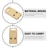 BESPORTBLE 4pcs Mini Brass Hanging Decor Whistle Brass Pendant for Referee and Keychain view 4
