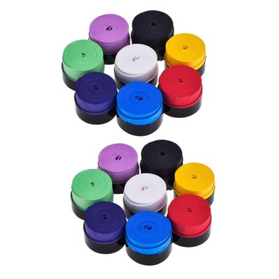 BESPORTBLE 20pcs Badminton Grip Tape Sticky Sweatband Absorbent Overgrip for Racket Tennis Squash