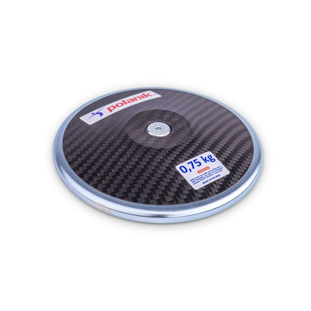 Polanik Discus CCD19 - Carbon Competition Discus - with Center Plates | 0,75 kg R6| 61% Rim Weight