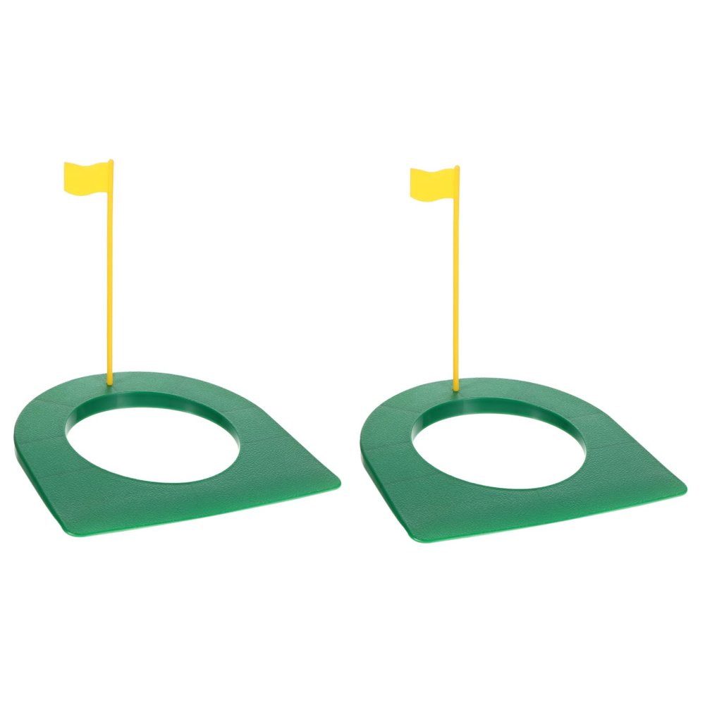 BESPORTBLE 6pcs Portable Golf Putting Cup Random Flag Color Training Aid for Skill Improvement and Fun Practice