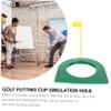 BESPORTBLE 6pcs Portable Golf Putting Cup Random Flag Color Training Aid for Skill Improvement and Fun Practice view 2