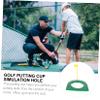 BESPORTBLE 6pcs Portable Golf Putting Cup Random Flag Color Training Aid for Skill Improvement and Fun Practice view 3
