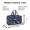 NGIL Canvas 20" inch Duffle Bag (Pastel Floral-Navy) view 2