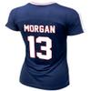 Icon Sports Officially Licensed U.S. Soccer Girl's Alex Morgan USWNT Shirt Game Day T-Shirts, Youth Sizes | Navy, Youth X-Small, Blue view 4