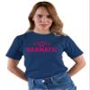 Go All Out Small Navy Blue Mens A Little Bit Dramatic T-Shirt view 3