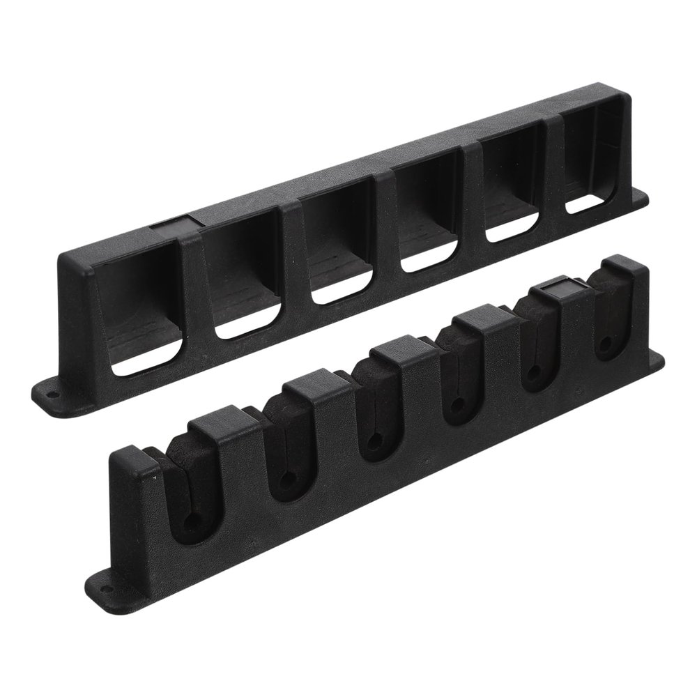 BESPORTBLE Wall-mounted Fishing Rod Holder Rack Sturdy Storage for Home Design with Eva Lining Space-saving Organizer for Fishing Poles for Enthusiasts and Families