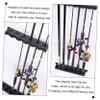 BESPORTBLE Wall-mounted Fishing Rod Holder Rack Sturdy Storage for Home Design with Eva Lining Space-saving Organizer for Fishing Poles for Enthusiasts and Families view 4