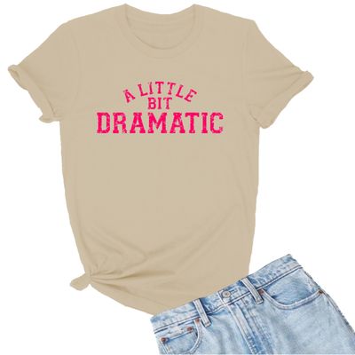 Go All Out X-Large Sand Mens A Little Bit Dramatic T-Shirt