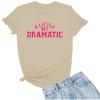 Go All Out X-Large Sand Mens A Little Bit Dramatic T-Shirt view 1
