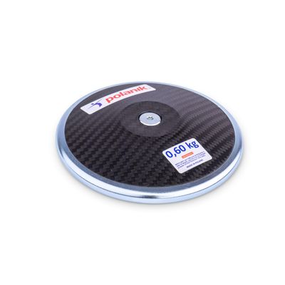Polanik Discus CCD19 - Carbon Training Discus with Center Plates | 0.6 kg | 58% Rim Weight | Special Weight
