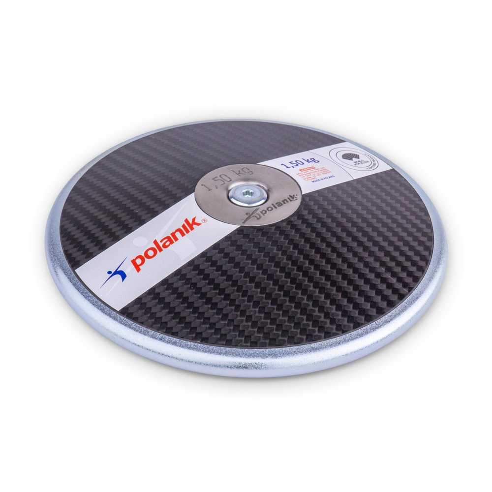 Polanik Discus CCD20 - Carbon Competition Discus - with Center Plates | 1.50 kg | WA Certified - I-20-1004 | 69% Rim Weight