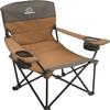 MOUNTAIN SUMMIT GEAR Quilted Low Camping Chair with Padded Seat and Back for Camping/Hiking/Backpacking Made by Caddis Sports (Low Chair (Brown)) view 1