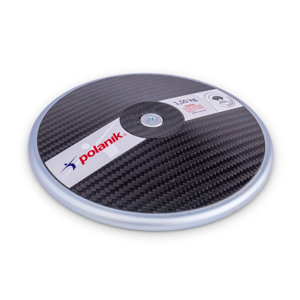 Polanik Discus CCD19 - Carbon Competition Discus - with Center Plates | 1.50 kg | WA Certified - I-20-1003 | 69% Rim Weight