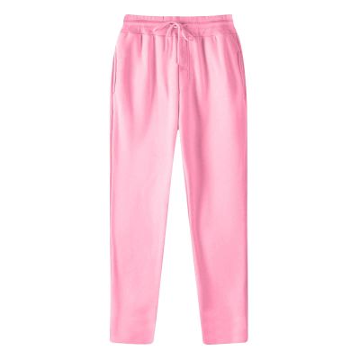 Men's Straight-Fit Sweatpants Casual Elastic Waisted Jogger Pants with Pockets Running Loose Fit Athletic Workout Pants Pink