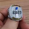2023 Fantasy Football Championship Ring | Heavy FFL Champion Ring | Gold Silver Tone Plated Award Trophy for Fantasy Football League Winner (size 12, ring and box together) view 2