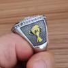 2023 Fantasy Football Championship Ring | Heavy FFL Champion Ring | Gold Silver Tone Plated Award Trophy for Fantasy Football League Winner (size 12, ring and box together) view 3