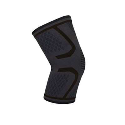 Gatuida - Knee Support Brace Sleeve for Running and Hiking Black Comfortable Double Knitted Texture for Sports Activities for Injury Prevention and Stability