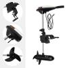 65LBS Electric Thrust Trolling Motor Saltwater Outboard Boat Motors 12V Watersnake Trolling Motor Bow Trolling Motors Fishing Boat Engine Mounted with Adjustable Handle view 4