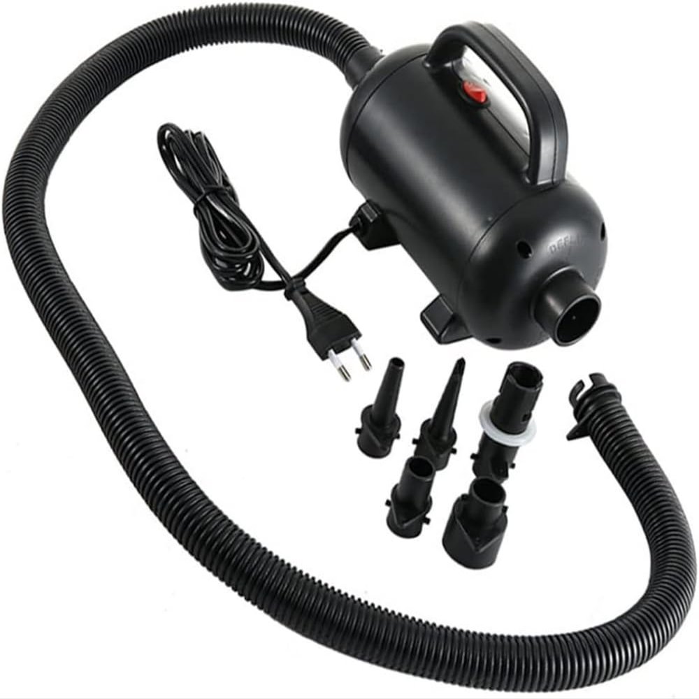 Air Pump, Electric Air Compressor,Tyre Inflator Air Compressor, 1, 1200W Air Compressor with 2 Nozzles, Quick Inflate/Deflate, Gymnastics Pump Mats
