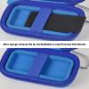 Heart Rate Monitor Case for KardiaMobile 6L / 6L Max 1L Personal EKG Monitor Storage Holder for Cardiac Mobile Portable Heart Rate Monitor Bag Organizer (Pill Box Included) Dark Blue view 4