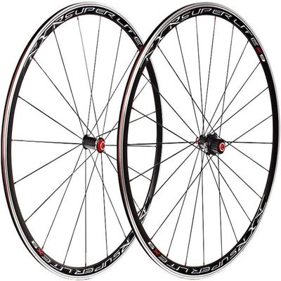 AMeLL Road Bike WHEELSET 700c Quick Release Rims Flat Spoke 30mm V-Brake Bicycle Wheels 20/24 Hole Carbon Fibre Hubs, Black