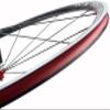 AMeLL Road Bike WHEELSET 700c Quick Release Rims Flat Spoke 30mm V-Brake Bicycle Wheels 20/24 Hole Carbon Fibre Hubs, Black view 3