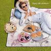AQUNNEW Luxury Outdoor Picnic Blanket Extra-Large Waterproof Foldable Beach Mat Ideal for Picnics, Beaches and Outdoor Adventures Durable Picnic Mat Printing view 2