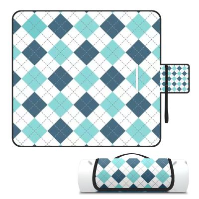 AQUNNEW Luxury Outdoor Picnic Blanket Extra-Large Waterproof Foldable Beach Mat Ideal for Picnics, Beaches and Outdoor Adventures Durable Picnic Mat Diamond
