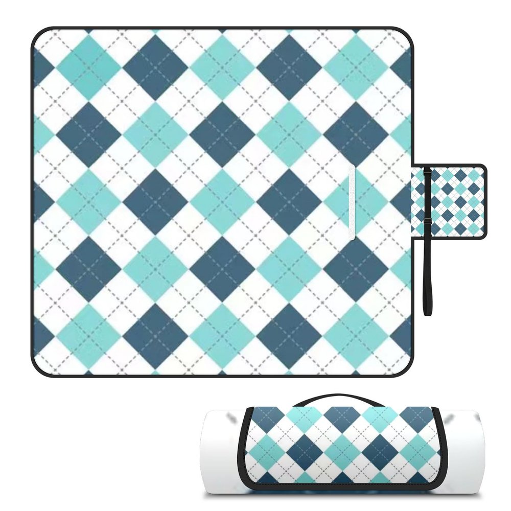 AQUNNEW Luxury Outdoor Picnic Blanket Extra-Large Waterproof Foldable Beach Mat Ideal for Picnics, Beaches and Outdoor Adventures Durable Picnic Mat Diamond