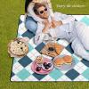 AQUNNEW Luxury Outdoor Picnic Blanket Extra-Large Waterproof Foldable Beach Mat Ideal for Picnics, Beaches and Outdoor Adventures Durable Picnic Mat Diamond view 2
