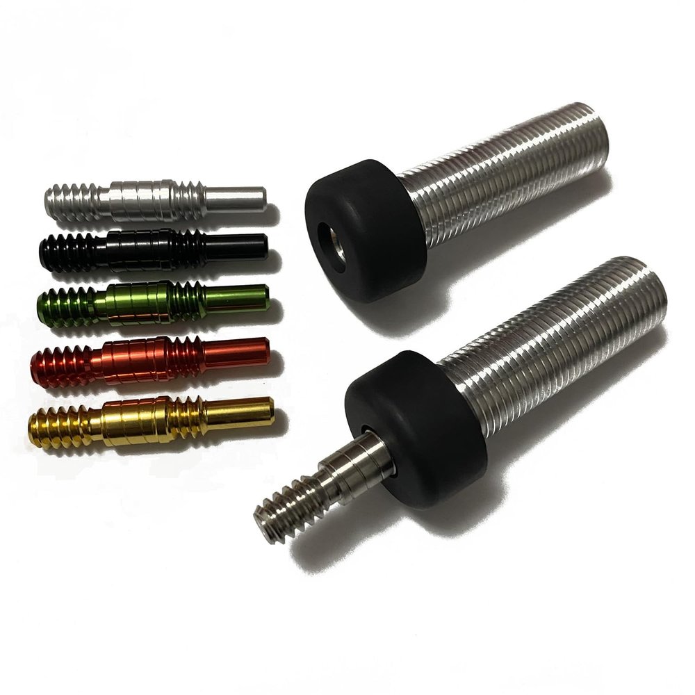 achard 5/8-18 Pool Cue Bumper Set Extension Kit (Many Pin Colors in Option) (Green)