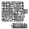 AQUNNEW Luxury Outdoor Picnic Blanket Extra-Large Waterproof Foldable Beach Mat Ideal for Picnics, Beaches and Outdoor Adventures Durable Picnic Mat Houndstooth view 1