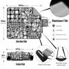 AQUNNEW Luxury Outdoor Picnic Blanket Extra-Large Waterproof Foldable Beach Mat Ideal for Picnics, Beaches and Outdoor Adventures Durable Picnic Mat Houndstooth view 3
