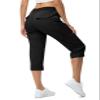 TBMPOY Womens Cargo Capris with Pockets Lightweight Hiking Capris Pants Quick Dry Casual Cropped Pants Summer Trip Cotton Black S view 1