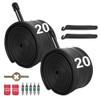 20 Inch Bike Tubes 20x1.75 20x1.95 20x2.10 20x2.125 Heavy Duty Bicycle Inner Tube with AV32mm Schrader Valve and Installation Accessories Pack of 2 view 1