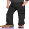 CQR Kids Youth Hiking Cargo Pants, Outdoor Camping Pants, UPF 50+ Quick Dry Regular Pants, Shenah Trail Black, X-Small view 1