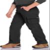 CQR Kids Youth Hiking Cargo Pants, Outdoor Camping Pants, UPF 50+ Quick Dry Regular Pants, Shenah Trail Black, X-Small view 3