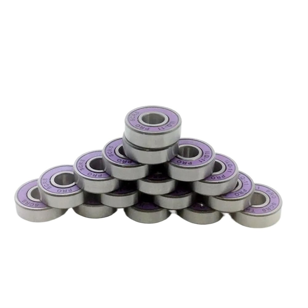 Bimetal Seal Shield Micro deep Groove Bearing 16pcs Fast Speed ILQ-11 Roller Skate Bearing 608-2rs Inline Skate 8mm Bearing Longboard Skateboard Bearing