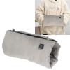 Xcello Electric Hand Warmer Pouch Portable Foldable USB Rechargeable Crossbody Grey Electric Heated Hand Warmer Cushion Blanket view 3