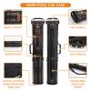 Oztwel 2x4 Pool Cue Case, Hard Pool Cue Case, Billiard Cue Case with Stand, Billiards Accessories Holds 2 Cue Butt and 4 Cue Shafts (Black Embroidery) view 2