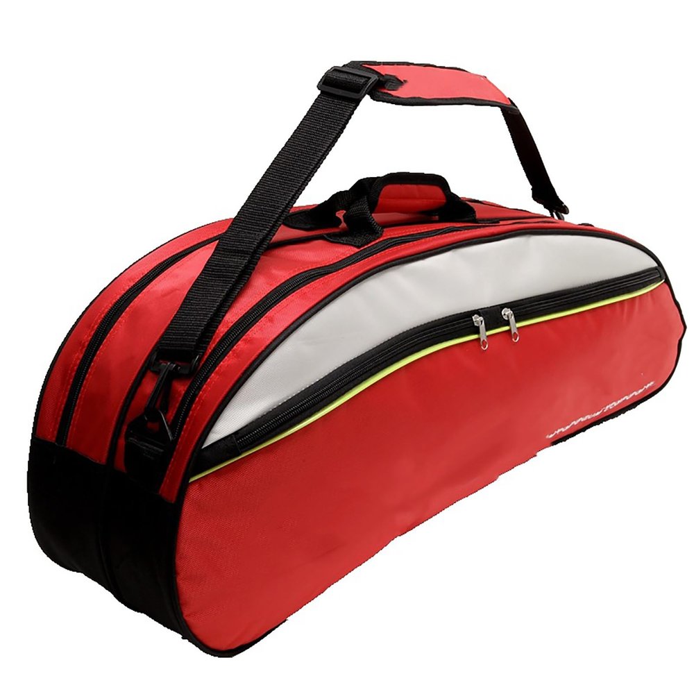 WHYATT Tennis Bag, Premium Tennis Racket Bag With Protective Pad, Professional or Beginner Tennis Players, Lightweight Tennis Backpack for All Ages (Color : Red)