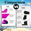 MOVOYEE Neoprene Socks,3mm Water Socks for Women Men,Sand Soccer Socks Youth Volleyball Beach Socks,Anti-Slip Dive Socks Snorkeling Kayaking Surfing Saling Diving Boots Water Sport Wetsuit Booties XL view 4