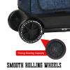 WOLT Double Roller 2 Ball Bowling Bag with Separate Shoe Compartment, Large Capacity Bowling Ball Bag with Accessory Pocket, Retractable Handle Extends to 40" view 4