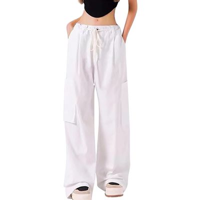 asntrgd Plus Size Cargo Pants Women Y2K Trendy Wide Leg High Waisted Streetwear Joggers Baggy Work Sweatpants with Pocket